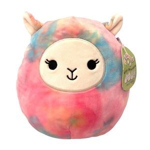 Squishmallows Leslie Pink Tie-Dye Lamb 8” NWT